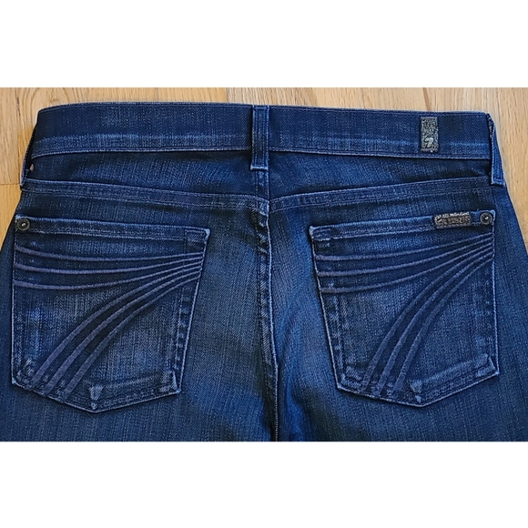 🆕️ 7 For All Mankind Dojo Flare Leg Jean Sz 28 70s Bohemian Streetwear Stretch - Picture 15 of 16